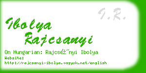 ibolya rajcsanyi business card